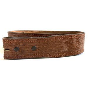 SHEPLERS Lizard Grain Cowhide Leather Belt Western